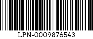 Κωδικός 128 barcode example